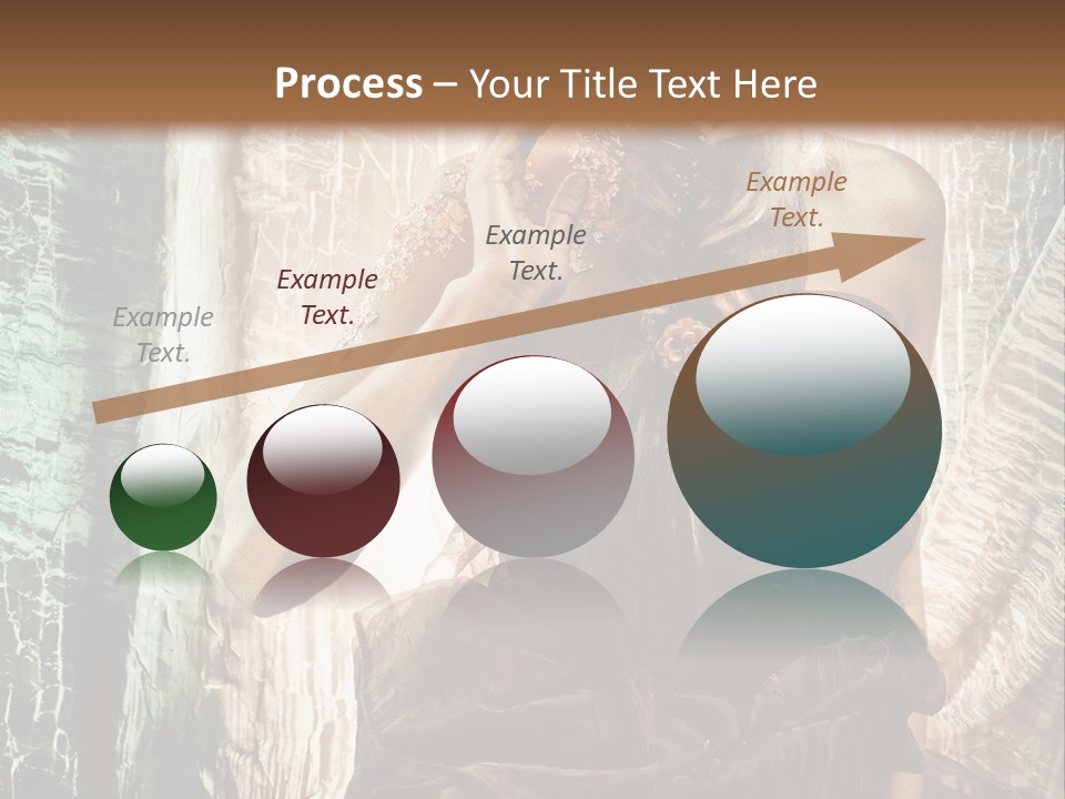 Sensuality Face Brunette PowerPoint Template