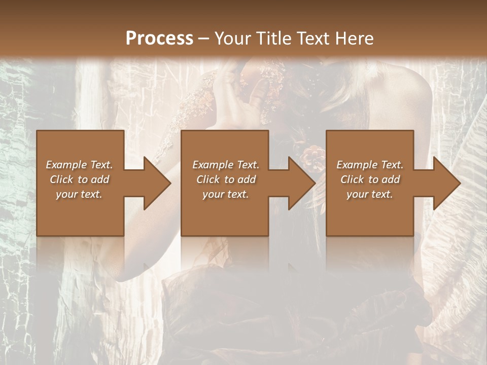 Sensuality Face Brunette PowerPoint Template