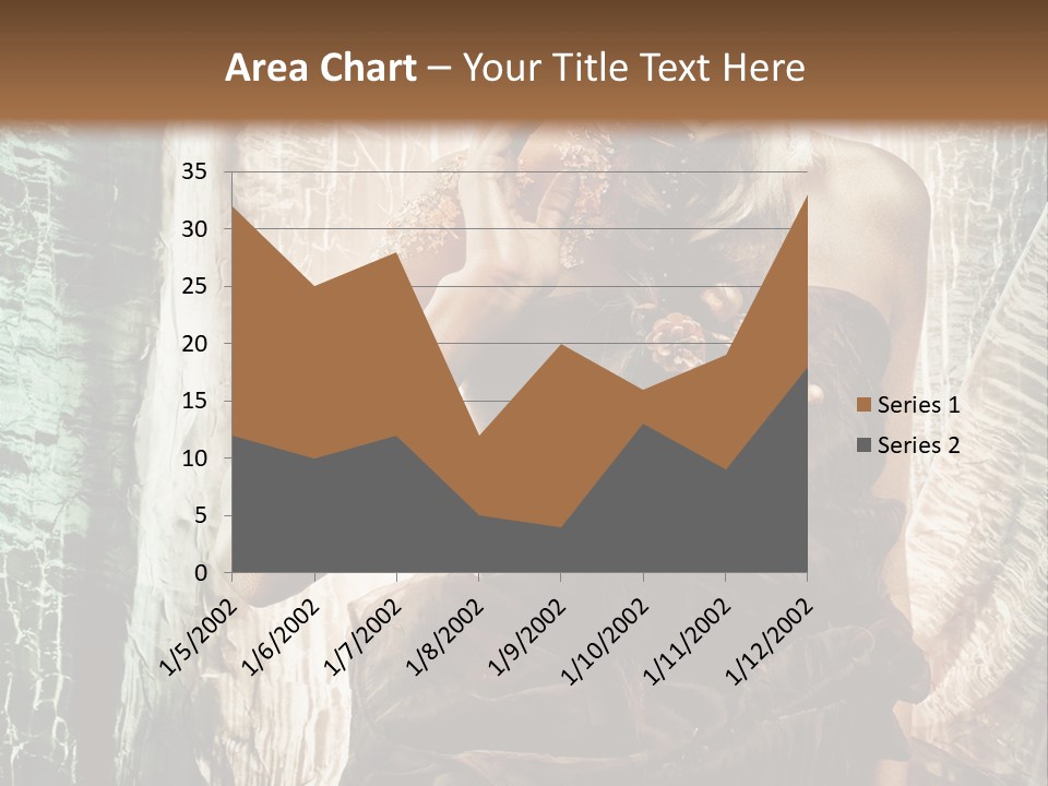 Sensuality Face Brunette PowerPoint Template