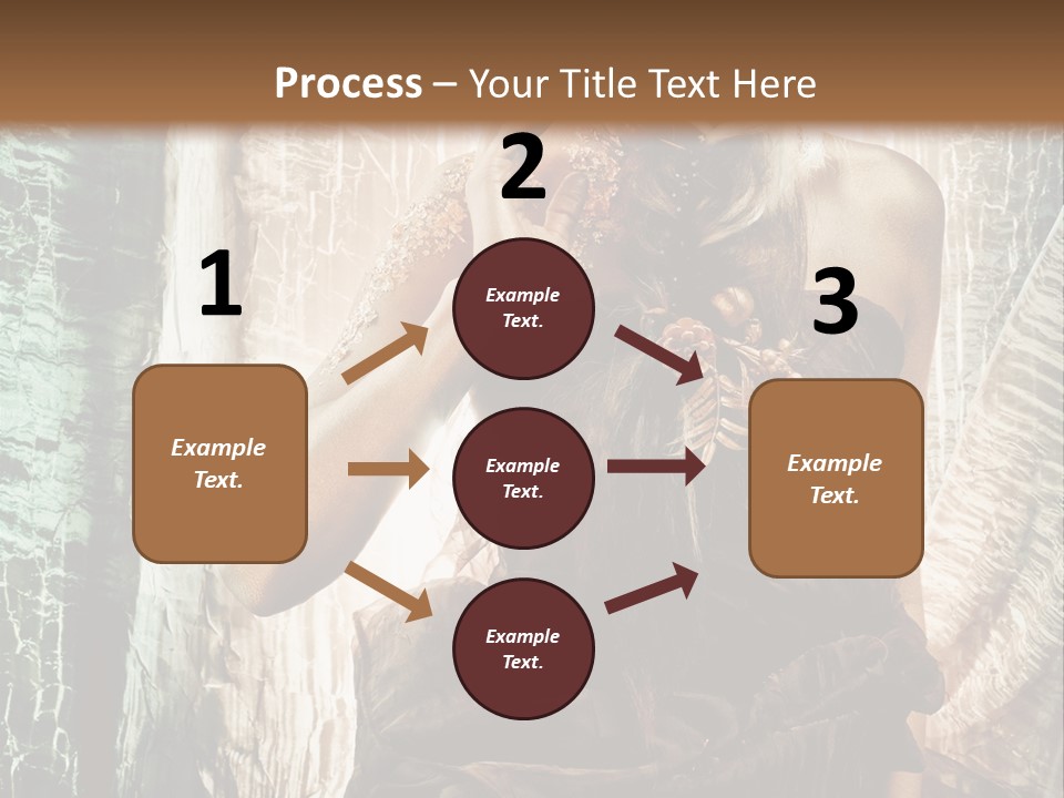 Sensuality Face Brunette PowerPoint Template