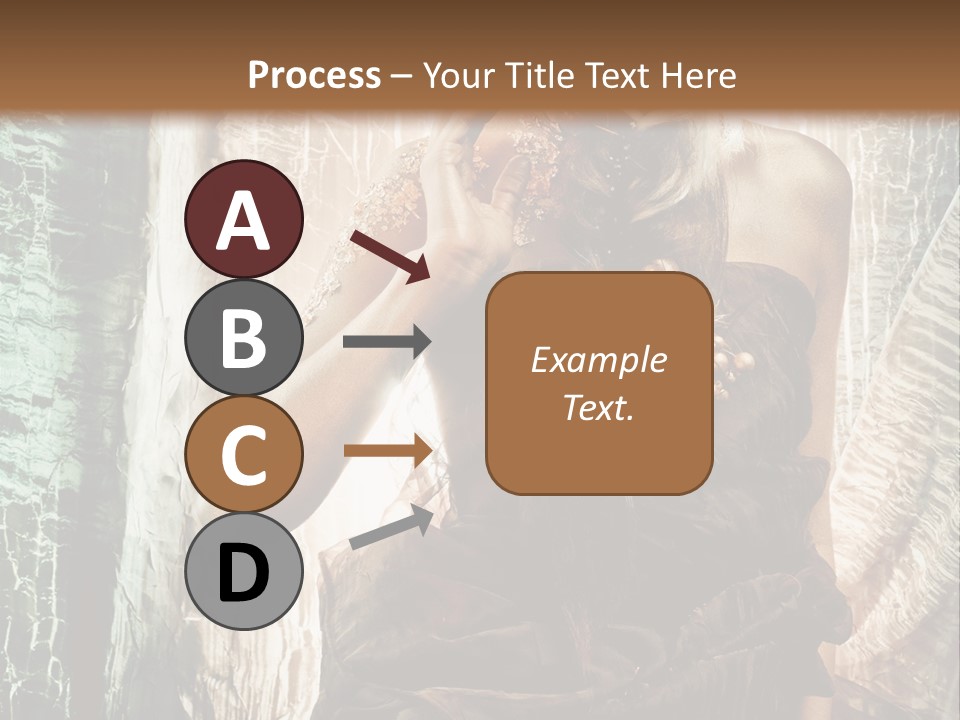 Sensuality Face Brunette PowerPoint Template