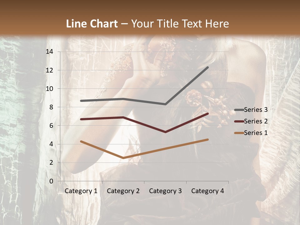 Sensuality Face Brunette PowerPoint Template