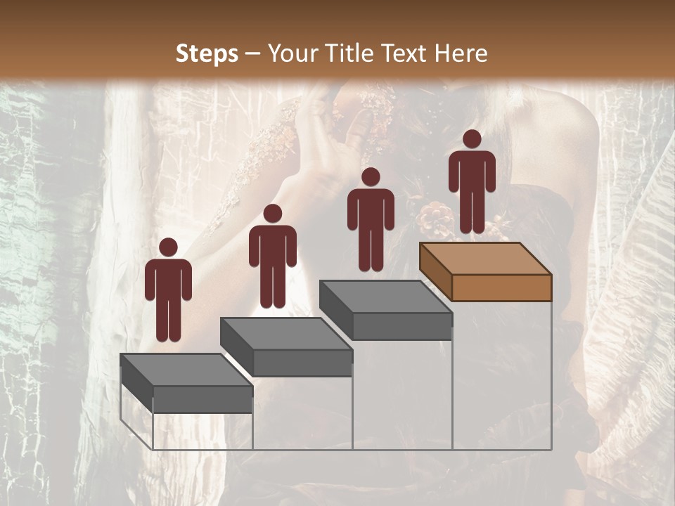 Sensuality Face Brunette PowerPoint Template