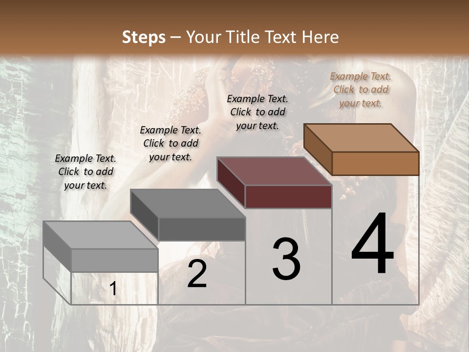 Sensuality Face Brunette PowerPoint Template