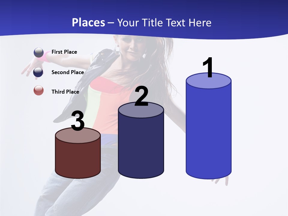 Cool Breakdance Female PowerPoint Template