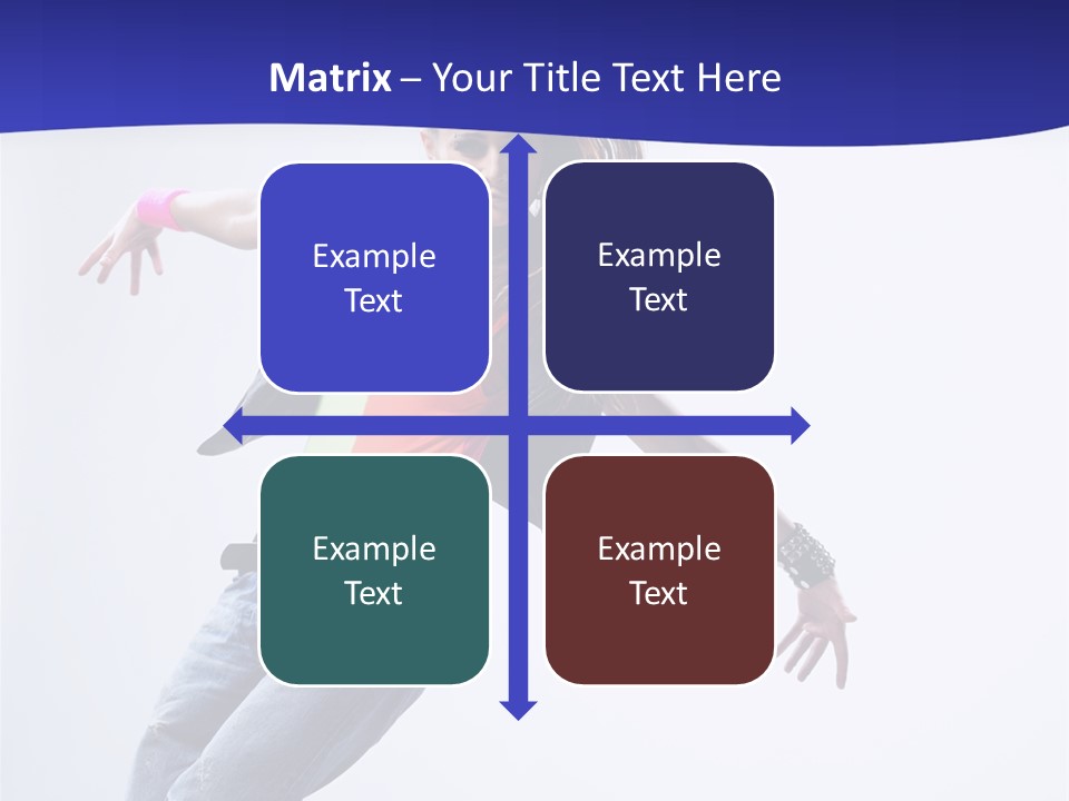 Cool Breakdance Female PowerPoint Template