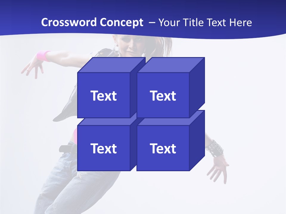 Cool Breakdance Female PowerPoint Template