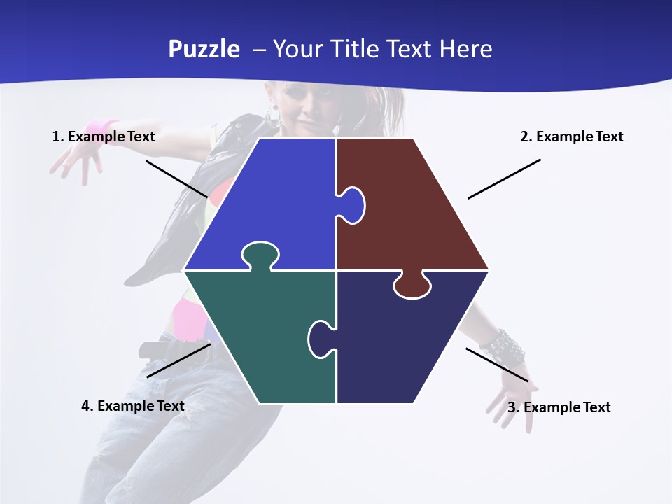 Cool Breakdance Female PowerPoint Template