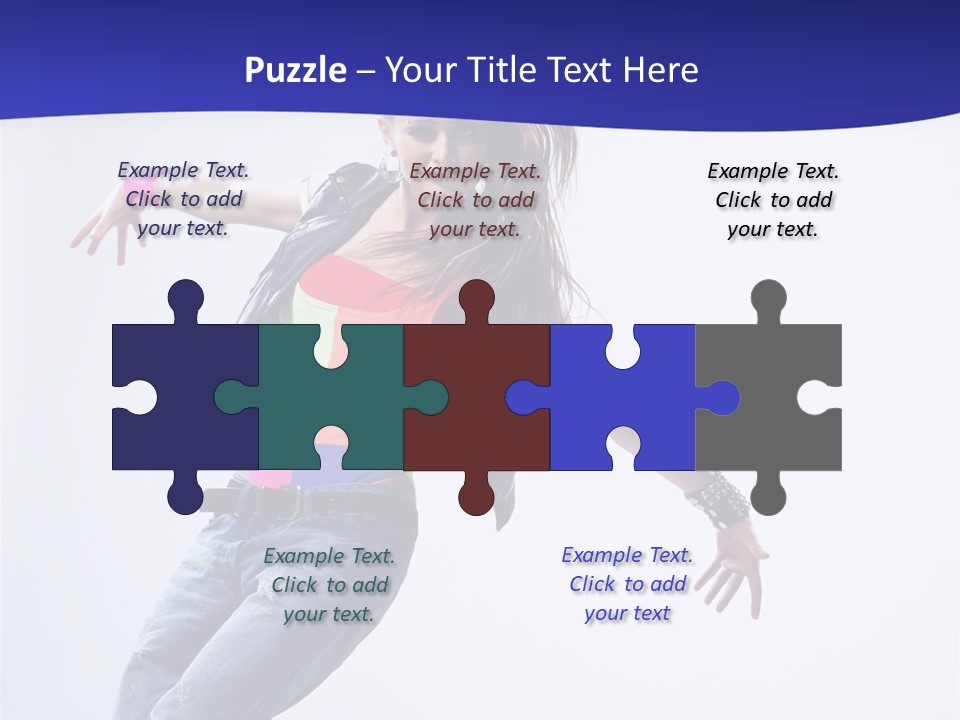 Cool Breakdance Female PowerPoint Template