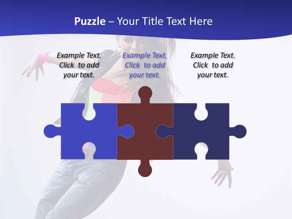 Cool Breakdance Female PowerPoint Template