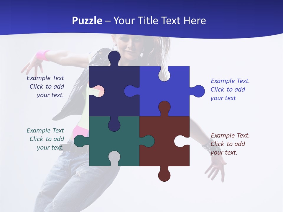 Cool Breakdance Female PowerPoint Template