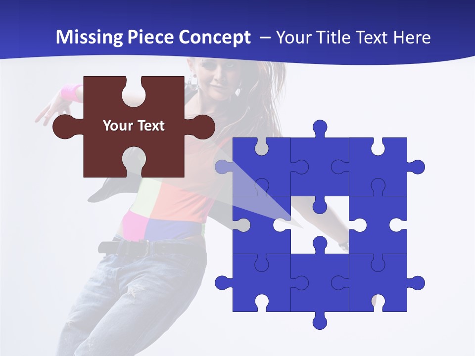 Cool Breakdance Female PowerPoint Template