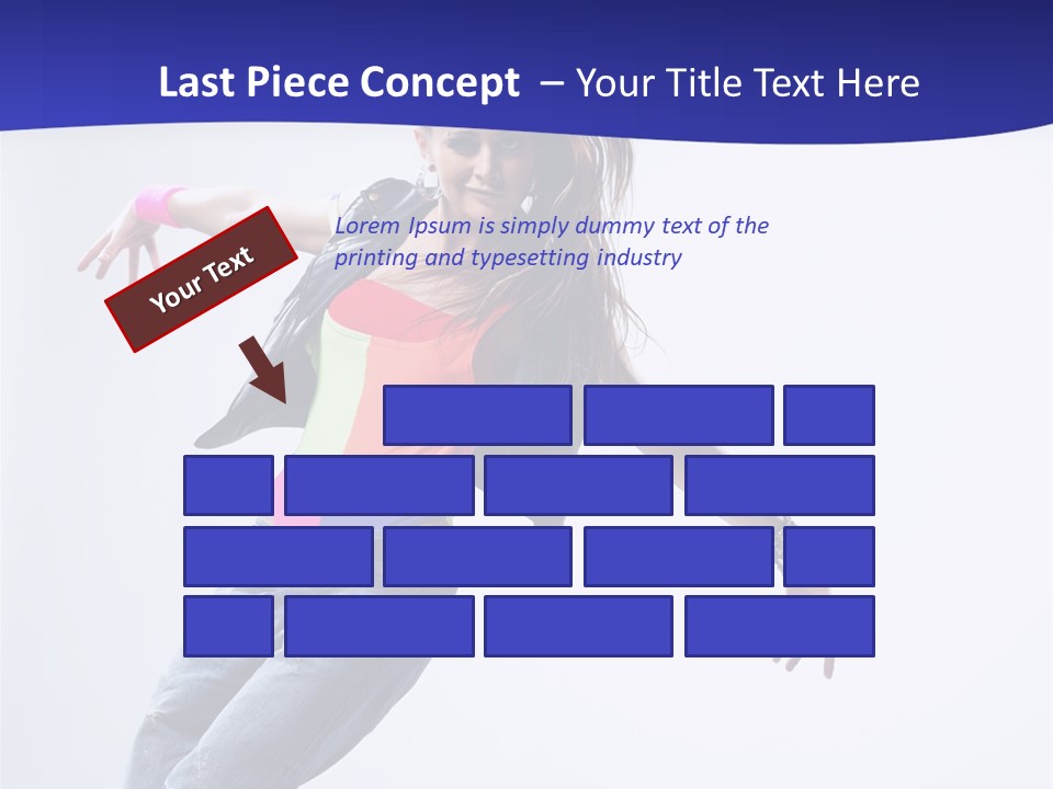 Cool Breakdance Female PowerPoint Template