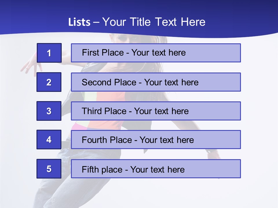 Cool Breakdance Female PowerPoint Template