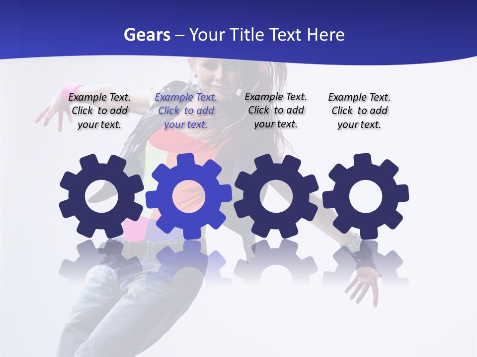 Cool Breakdance Female PowerPoint Template