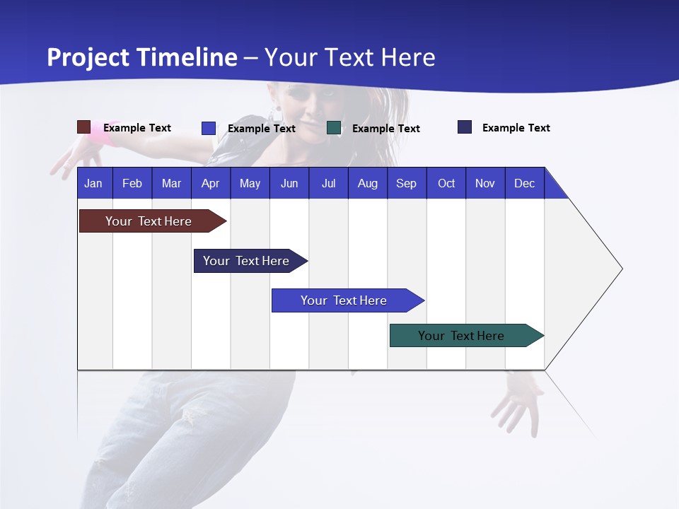 Cool Breakdance Female PowerPoint Template