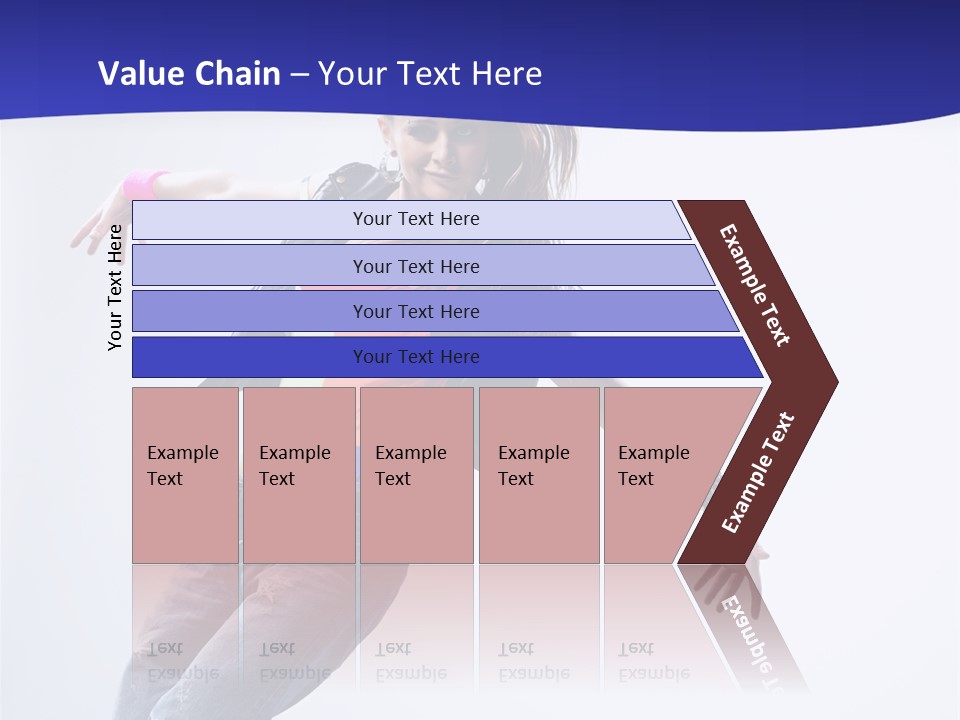 Cool Breakdance Female PowerPoint Template