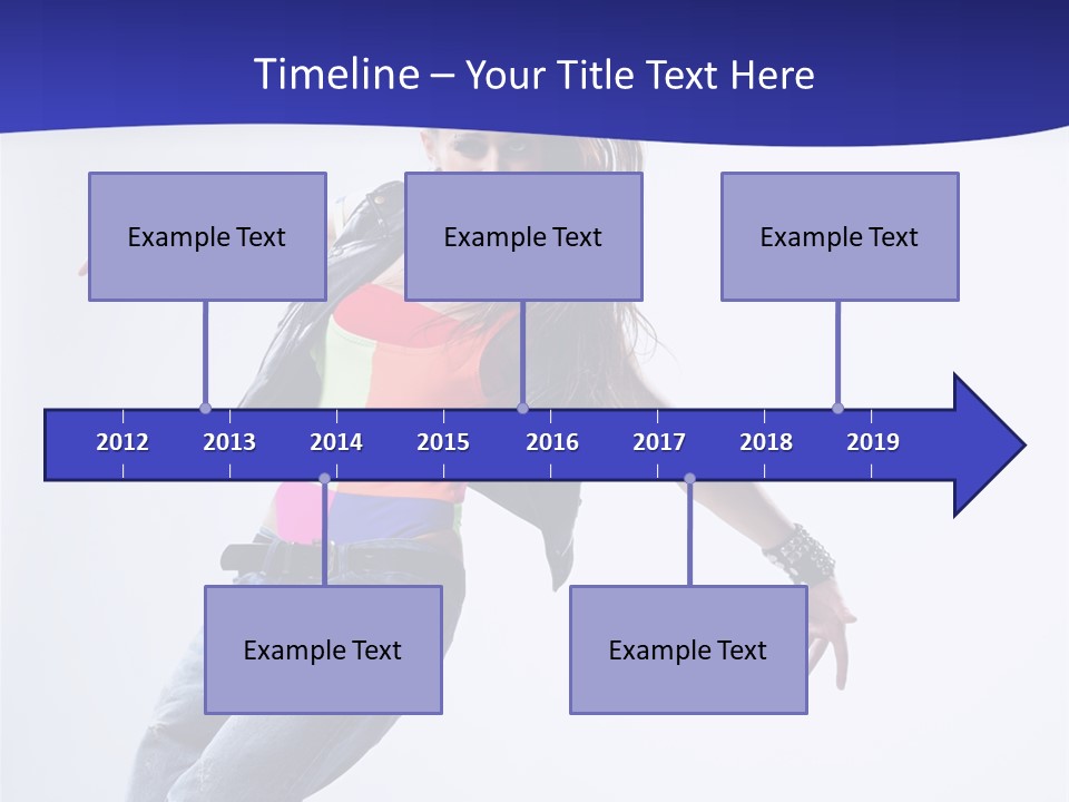 Cool Breakdance Female PowerPoint Template