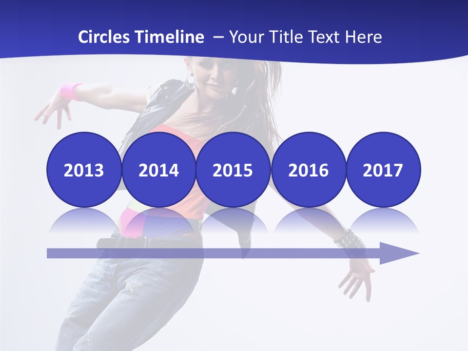 Cool Breakdance Female PowerPoint Template