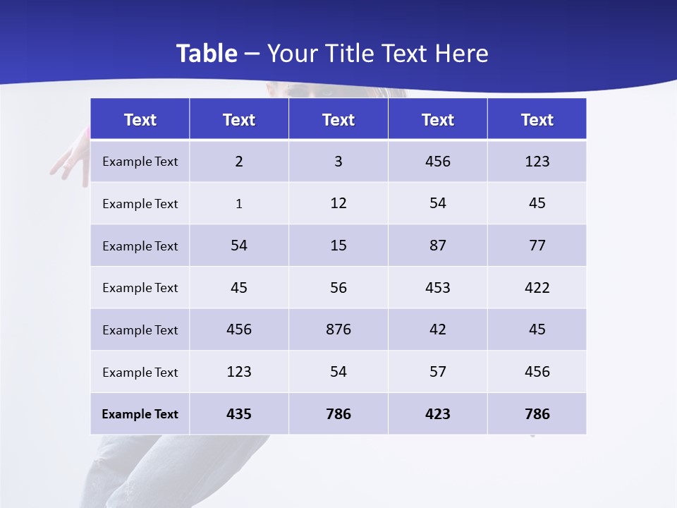 Cool Breakdance Female PowerPoint Template