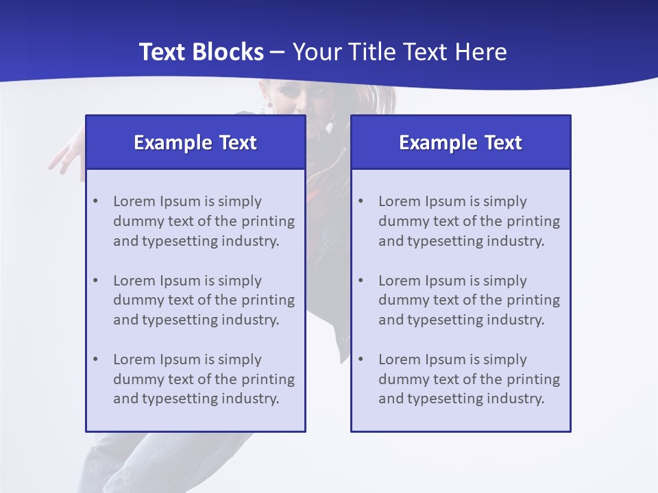 Cool Breakdance Female PowerPoint Template