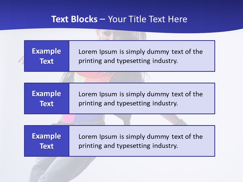 Cool Breakdance Female PowerPoint Template