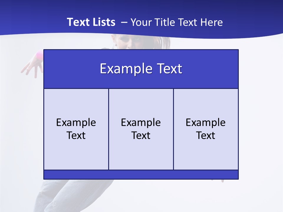 Cool Breakdance Female PowerPoint Template