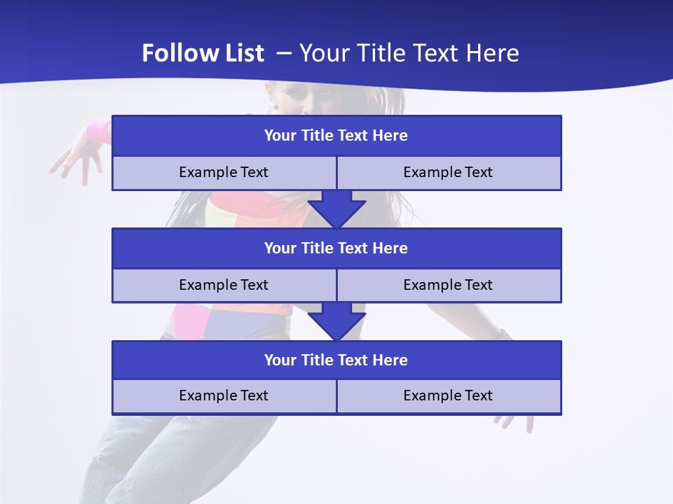 Cool Breakdance Female PowerPoint Template