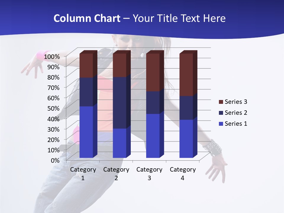 Cool Breakdance Female PowerPoint Template