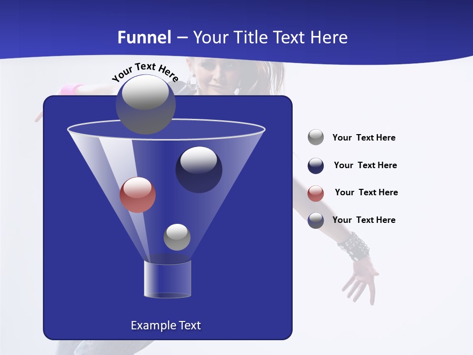 Cool Breakdance Female PowerPoint Template