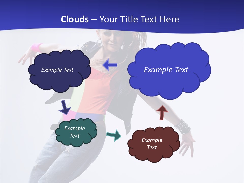 Cool Breakdance Female PowerPoint Template