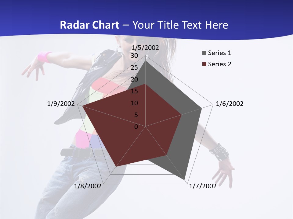 Cool Breakdance Female PowerPoint Template