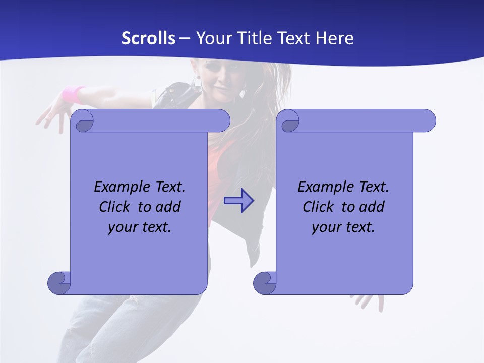 Cool Breakdance Female PowerPoint Template