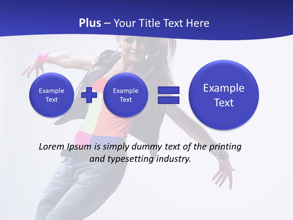 Cool Breakdance Female PowerPoint Template