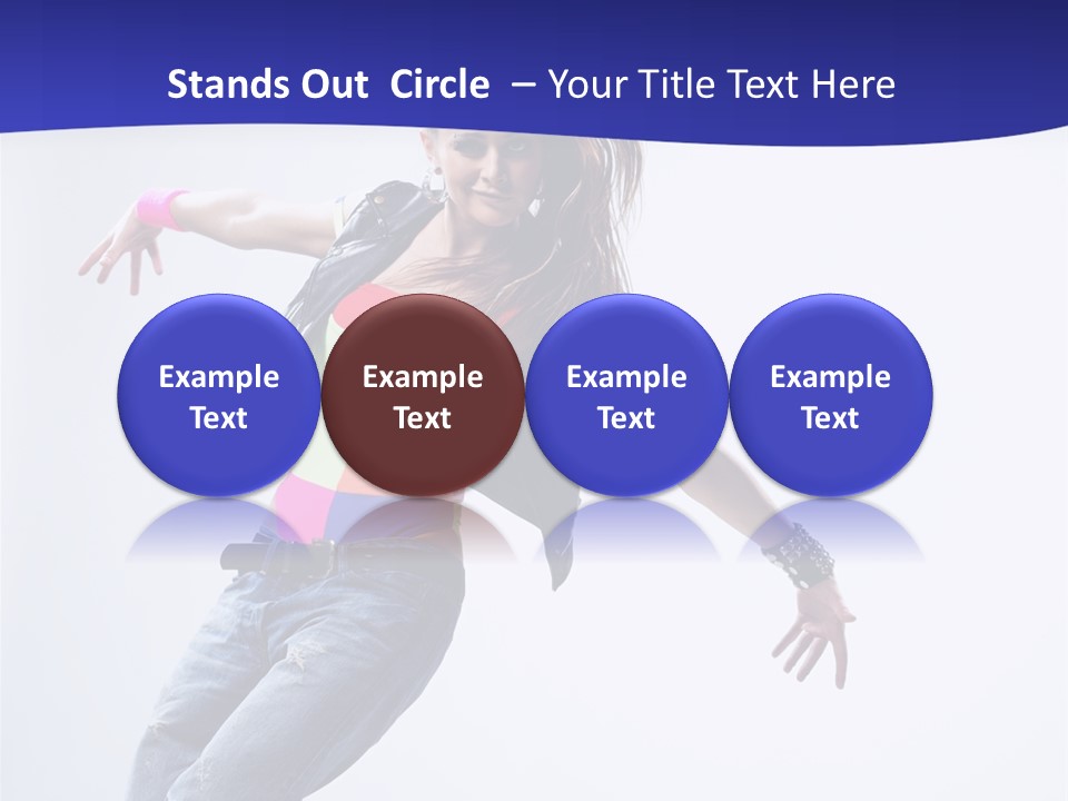 Cool Breakdance Female PowerPoint Template