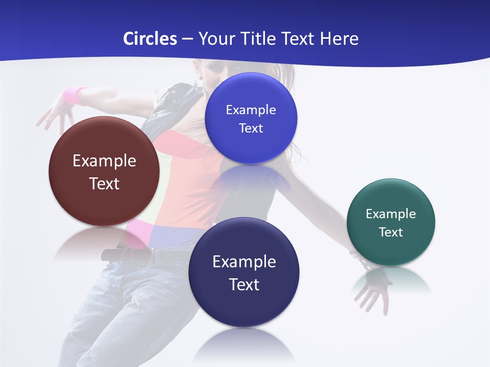 Cool Breakdance Female PowerPoint Template