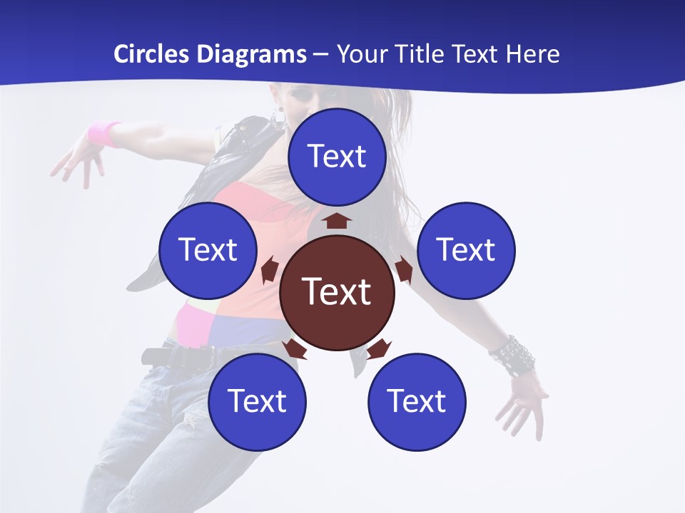 Cool Breakdance Female PowerPoint Template