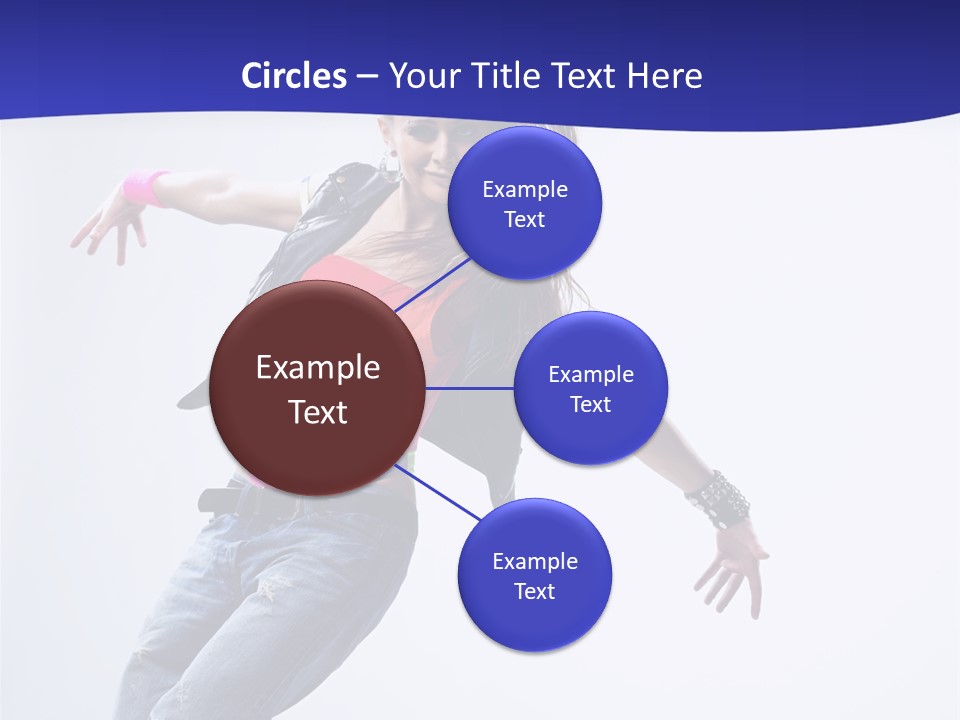 Cool Breakdance Female PowerPoint Template