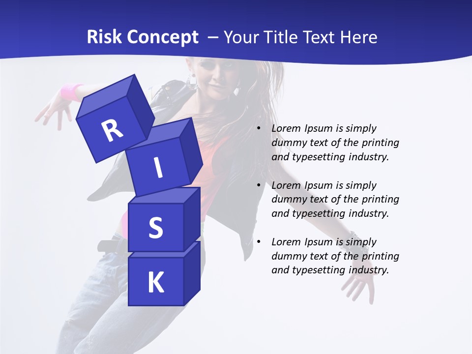 Cool Breakdance Female PowerPoint Template