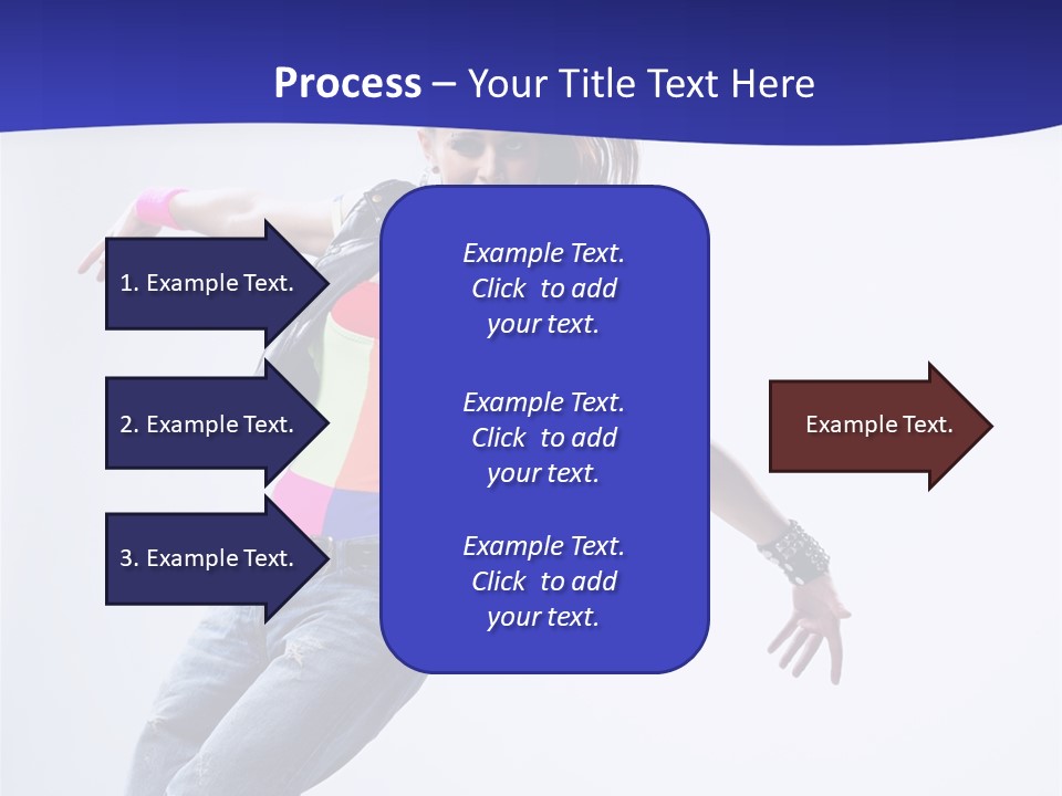 Cool Breakdance Female PowerPoint Template