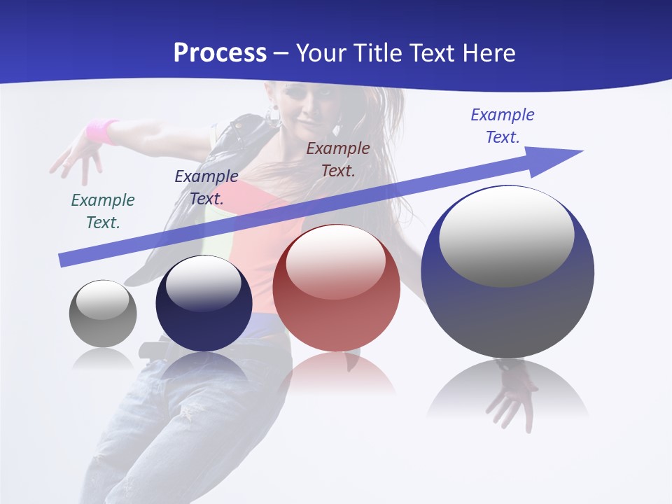 Cool Breakdance Female PowerPoint Template