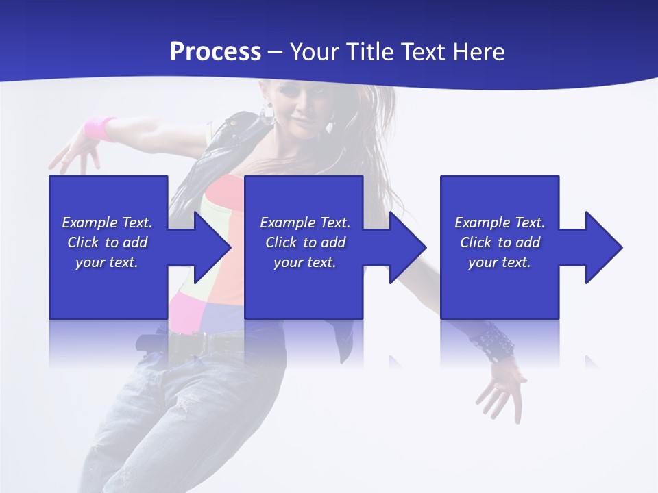 Cool Breakdance Female PowerPoint Template