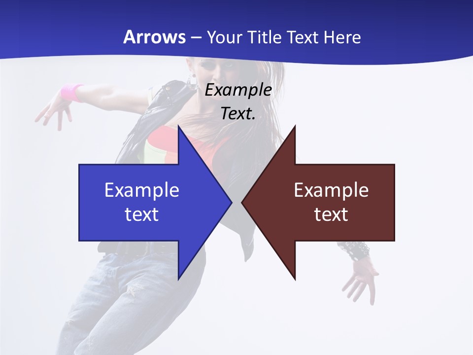 Cool Breakdance Female PowerPoint Template