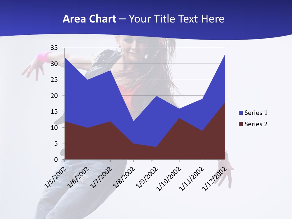 Cool Breakdance Female PowerPoint Template