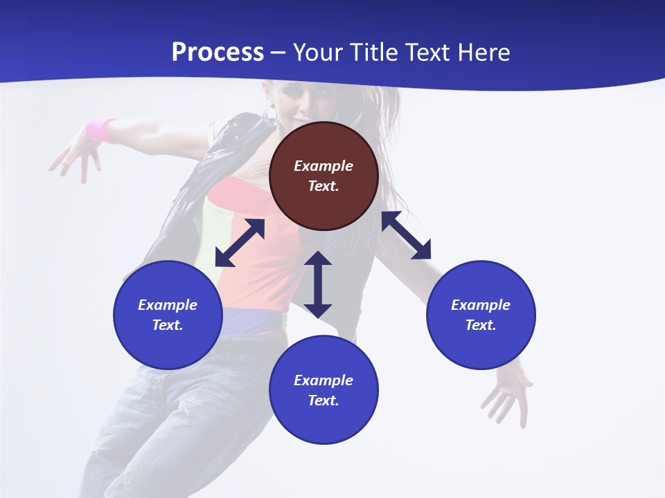 Cool Breakdance Female PowerPoint Template