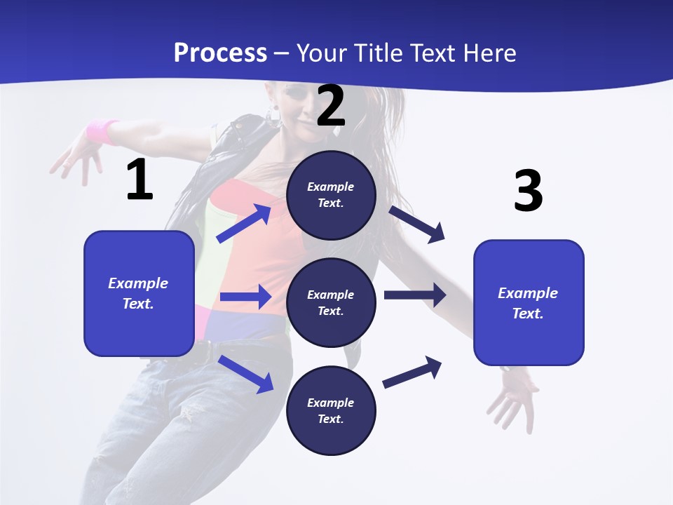 Cool Breakdance Female PowerPoint Template