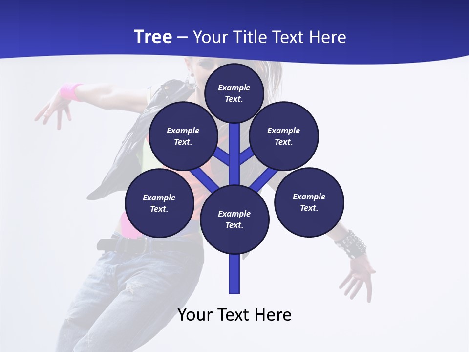 Cool Breakdance Female PowerPoint Template