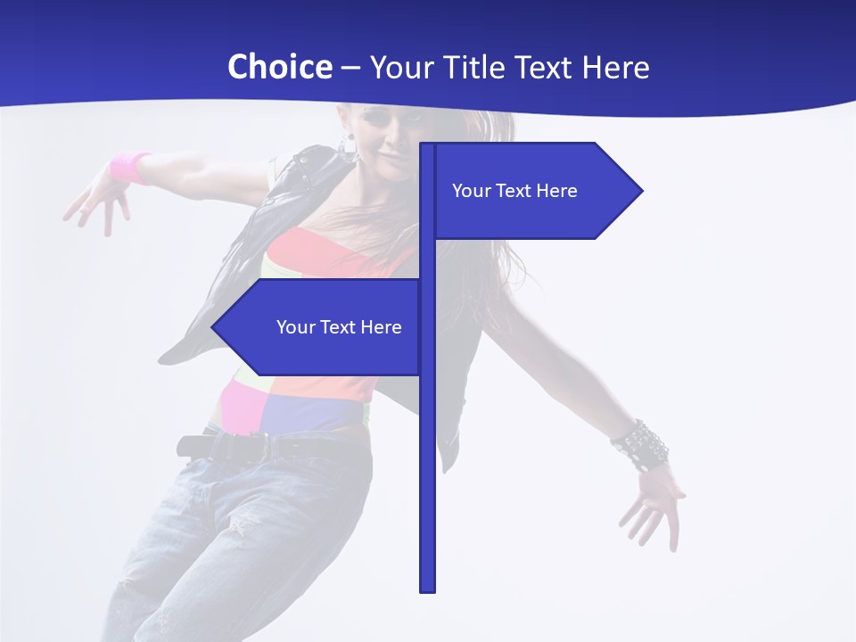 Cool Breakdance Female PowerPoint Template