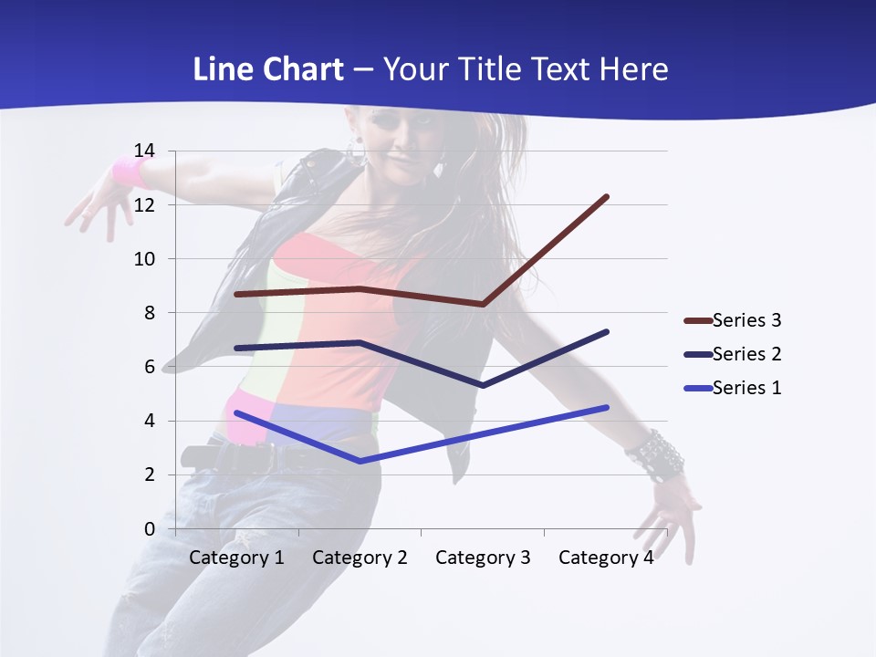 Cool Breakdance Female PowerPoint Template