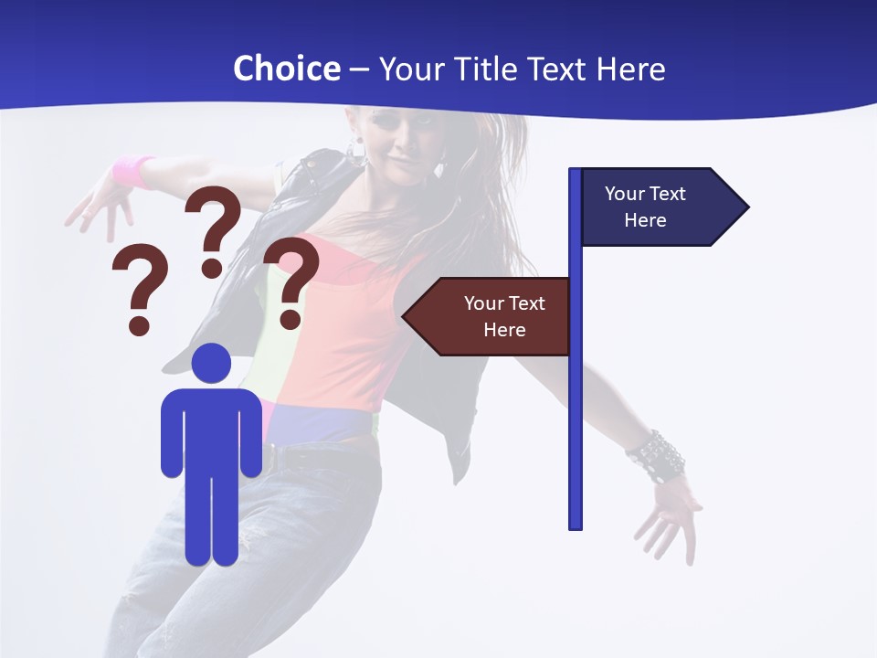 Cool Breakdance Female PowerPoint Template